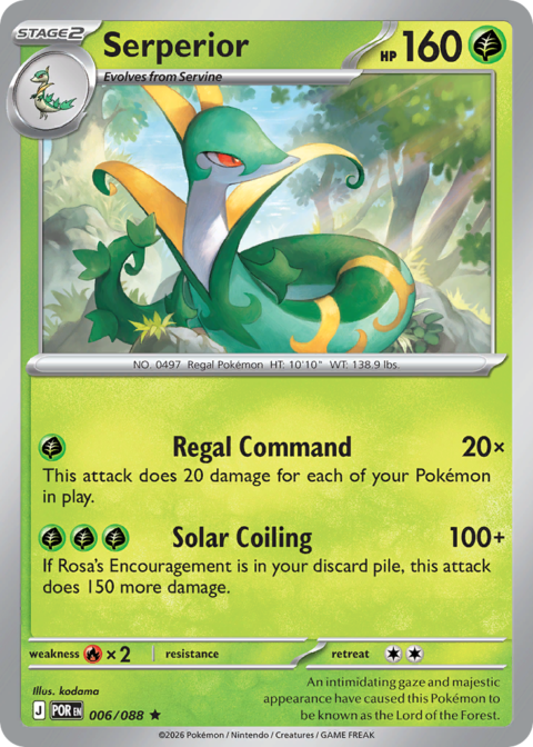 Serperior - POR #6 - Reverse Holo