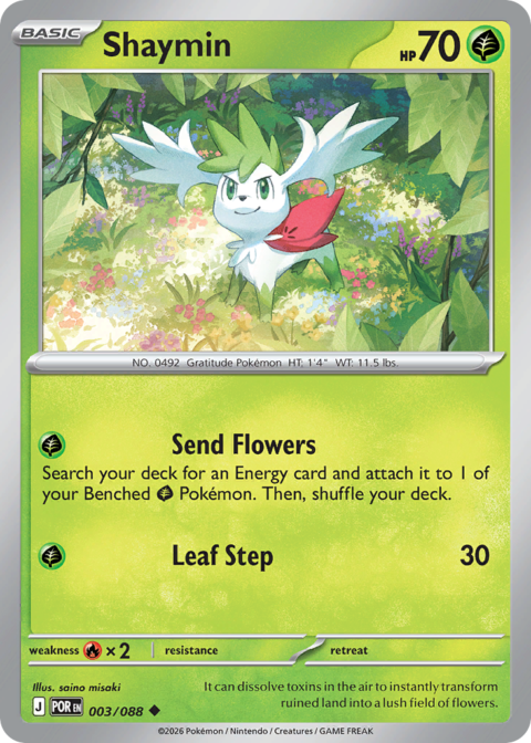 Shaymin - POR #3 - Reverse Holo