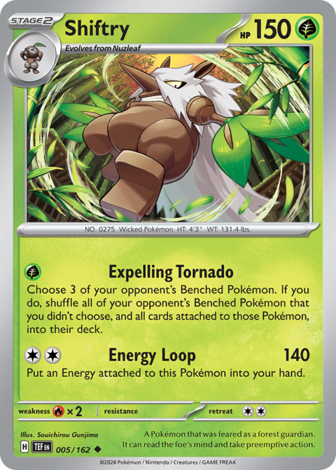 Shiftry - TEF #5 - Reverse Holo