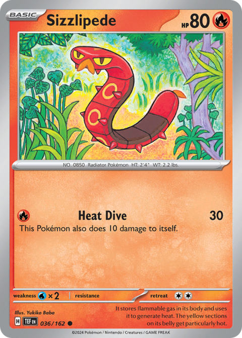 Sizzlipede - TEF #36 - Reverse Holo