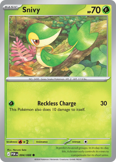 Snivy - POR #4 - Reverse Holo