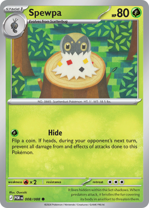 Spewpa - POR #8 - Reverse Holo