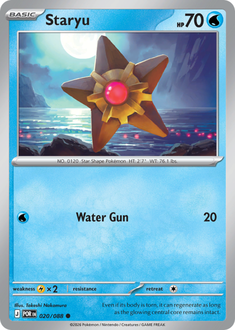 Staryu - POR #20 - Reverse Holo