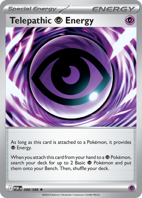 Telepathic Psychic Energy - POR #88 - Reverse Holo