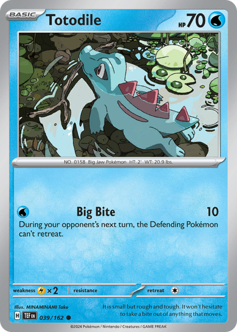 Totodile - TEF #39 - Reverse Holo