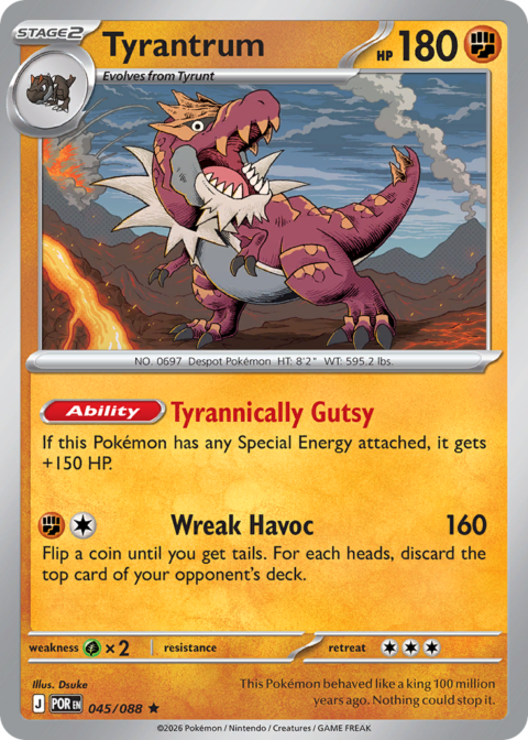 Tyrantrum - POR #45 - Holo
