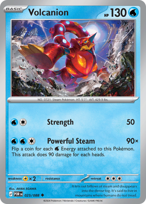 Volcanion - POR #25 - Reverse Holo