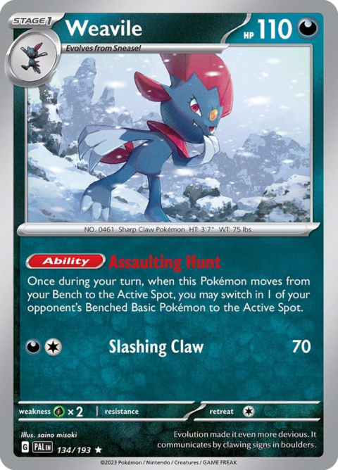 Weavile - PAL #134 - Holo