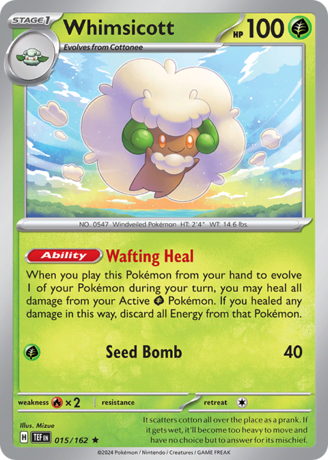 Whimsicott - TEF #15 - Holo
