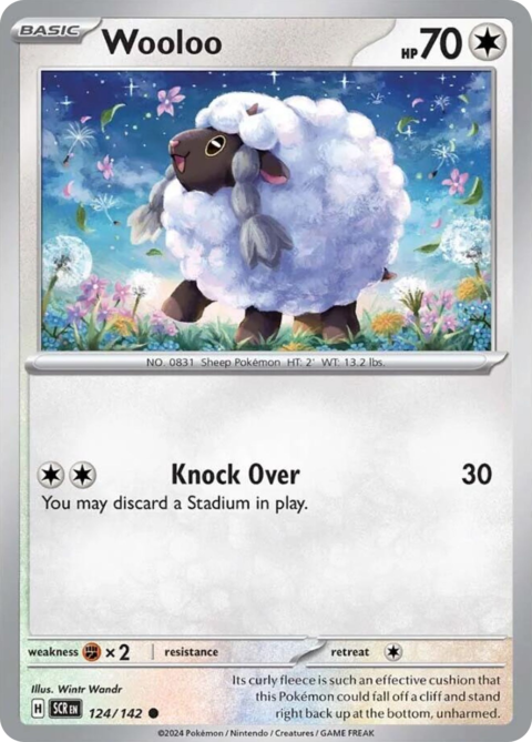 Wooloo - SCR #124 - Reverse Holo
