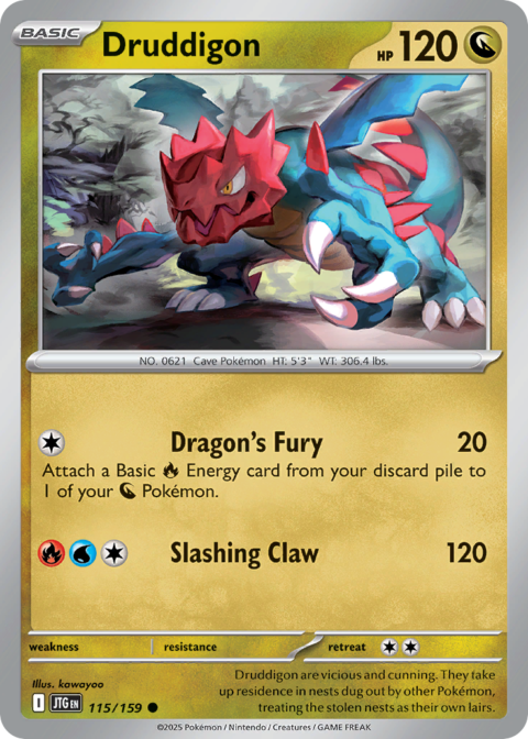 Druddigon - JTG #115 - Normal