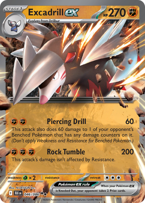Excadrill ex - BLK #46 - Normal