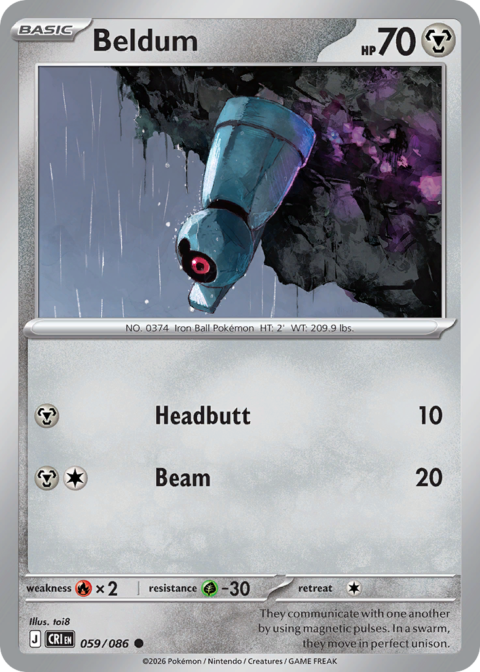 Beldum - CRI #59 - Reverse Holo