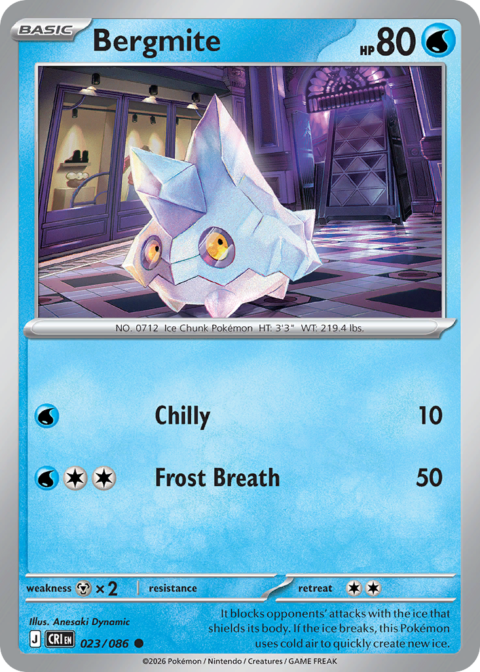 Bergmite - CRI #23 - Reverse Holo