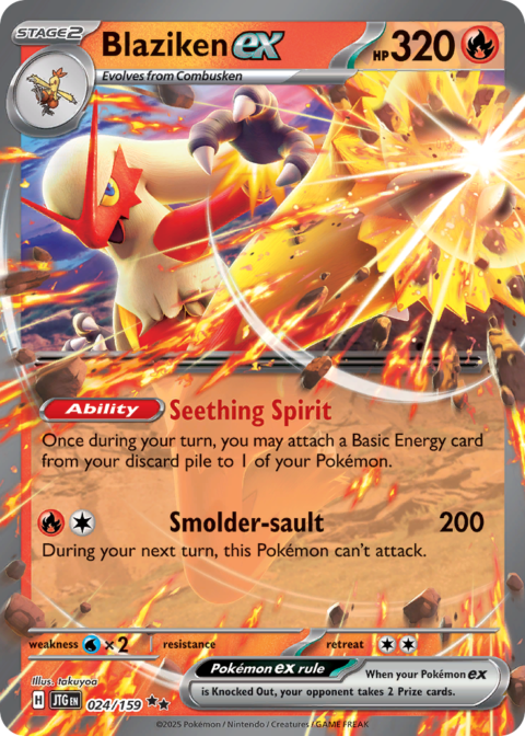 Blaziken ex - JTG #24 - Holo