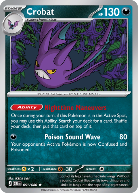 Crobat - CRI #51 - Reverse Holo