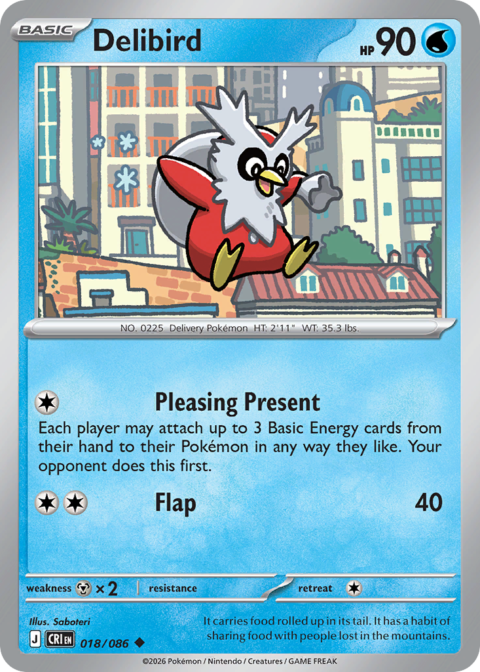 Delibird - CRI #18 - Reverse Holo