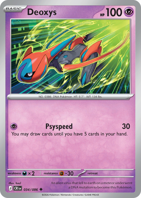 Deoxys - CRI #34 - Reverse Holo