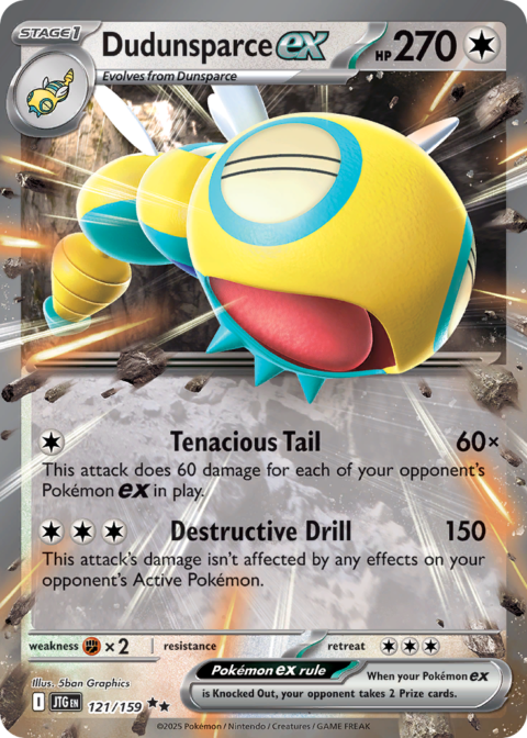 Dudunsparce ex - JTG #121 - Holo