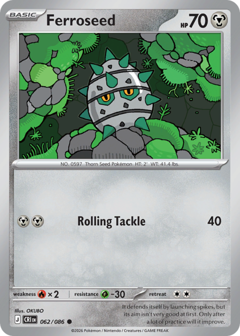 Ferroseed - CRI #62 - Reverse Holo
