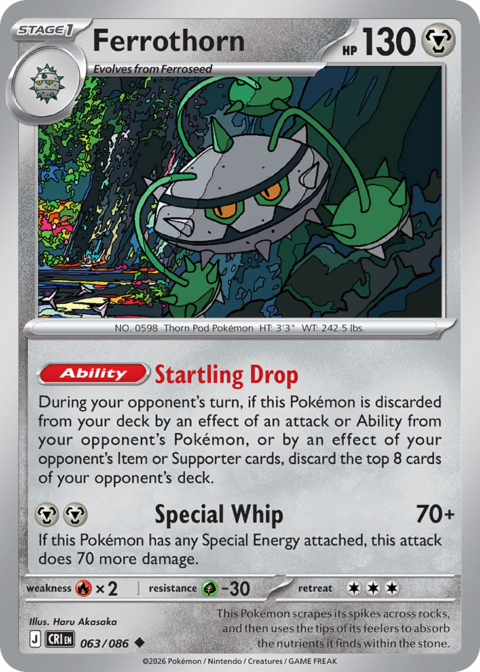 Ferrothorn - CRI #63 - Reverse Holo