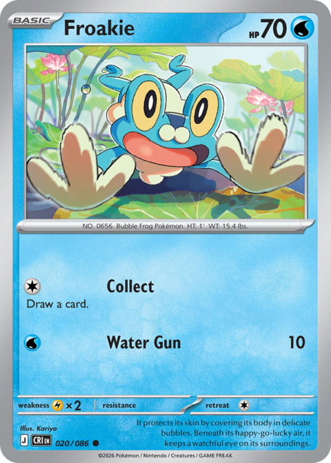 Froakie - CRI #20 - Reverse Holo