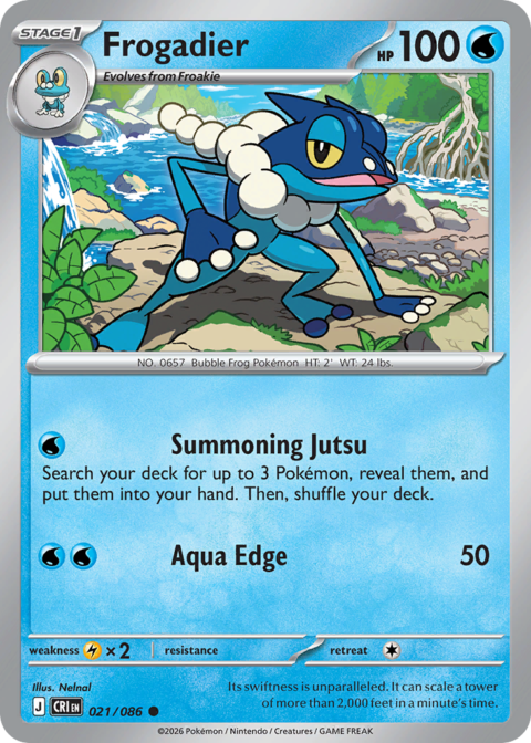 Frogadier - CRI #21 - Reverse Holo
