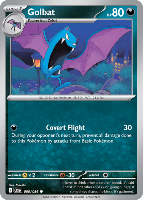 Golbat - CRI #50 - Reverse Holo
