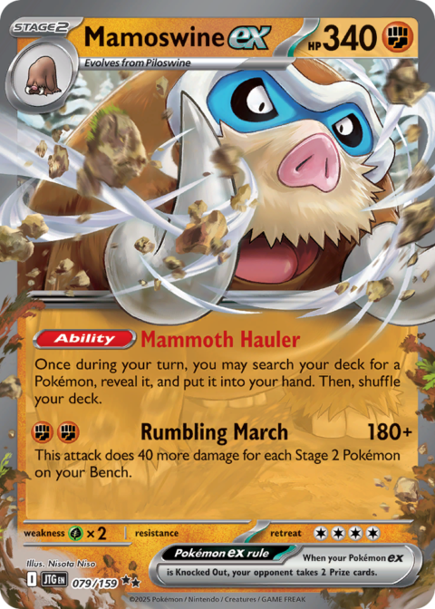 Mamoswine ex - JTG #79 - Holo