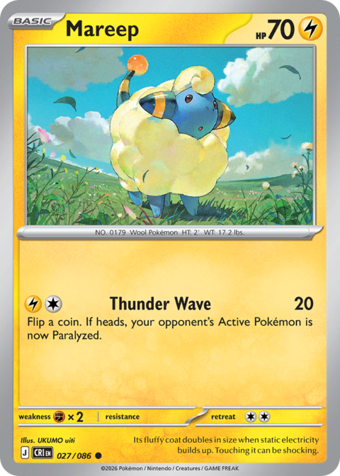 Mareep - CRI #27 - Reverse Holo