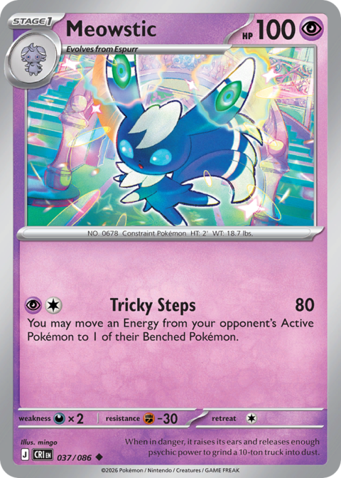 Meowstic - CRI #37 - Reverse Holo
