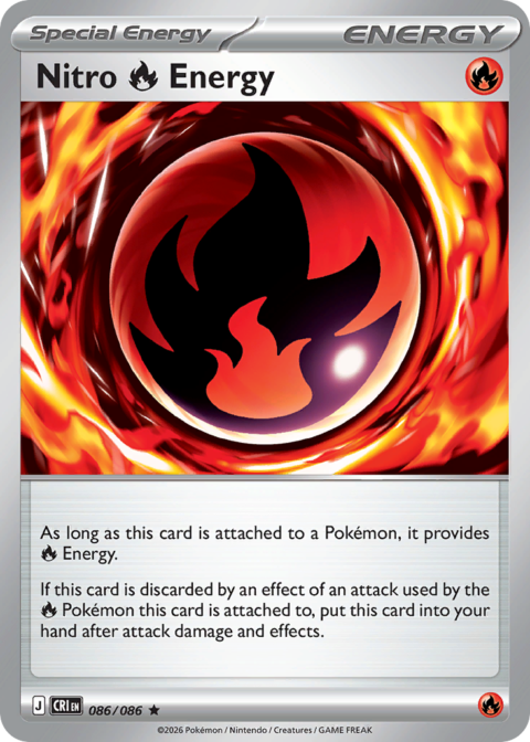Nitro Fire Energy - CRI #86 - Reverse Holo