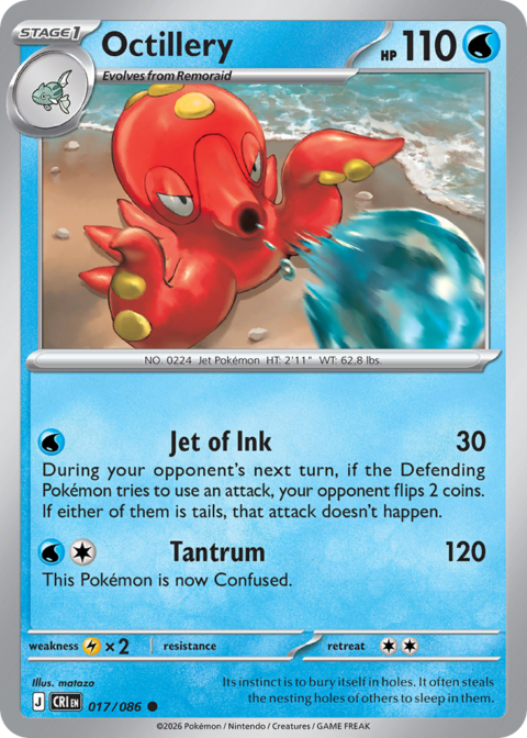 Octillery - CRI #17 - Reverse Holo