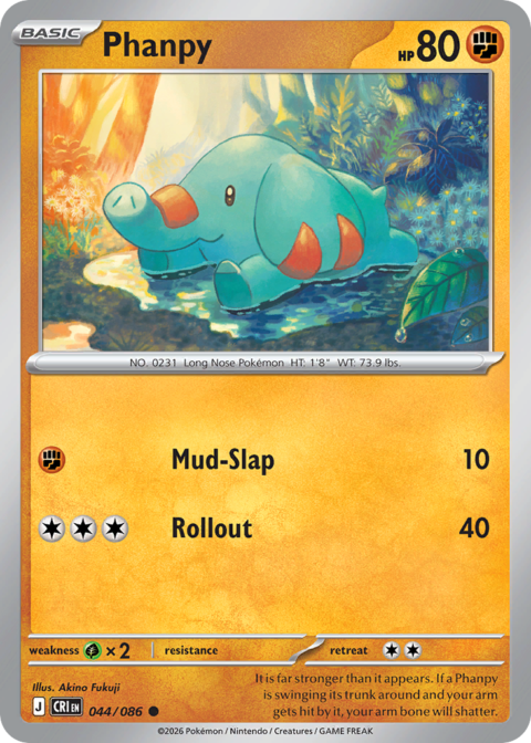 Phanpy - CRI #44 - Reverse Holo
