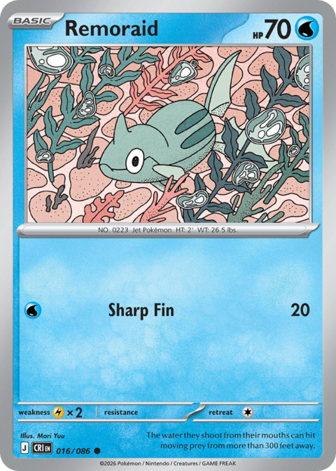 Remoraid - CRI #16 - Reverse Holo