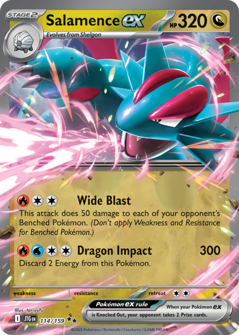 Salamence ex - JTG #114 - Holo