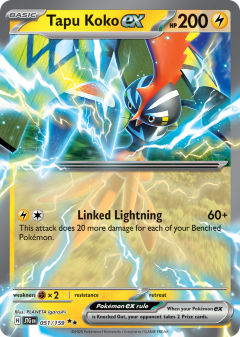 Tapu Koko ex - JTG #51 - Holo