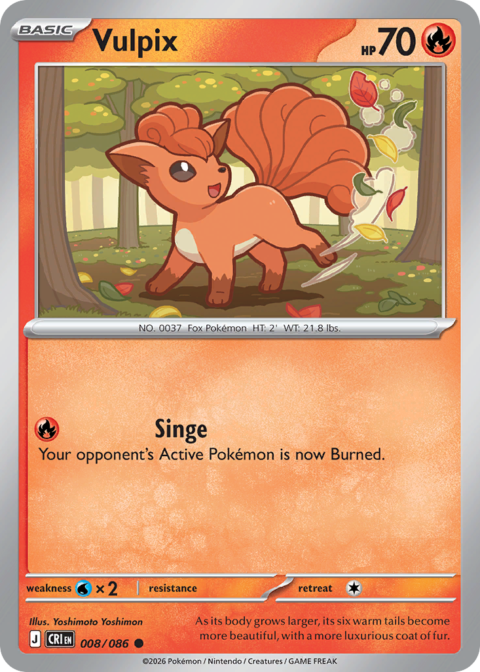 Vulpix - CRI #8 - Reverse Holo