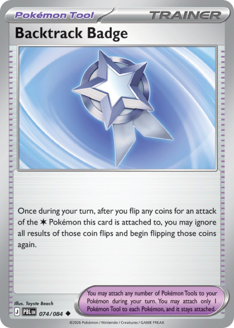Backtrack Badge - PBL #74 - Reverse Holo