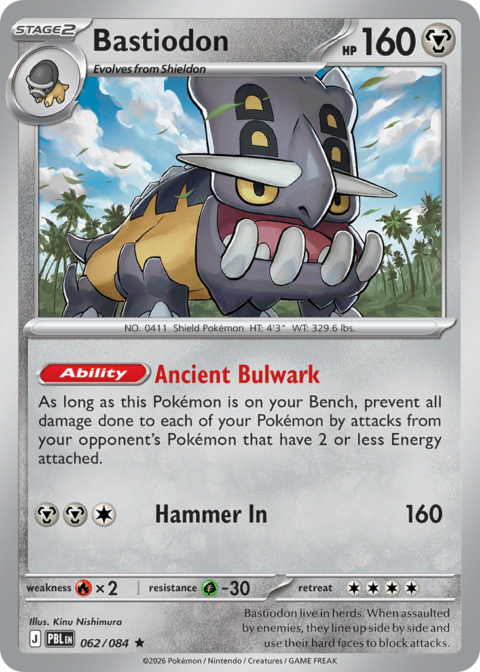 Bastiodon - PBL #62 - Holo