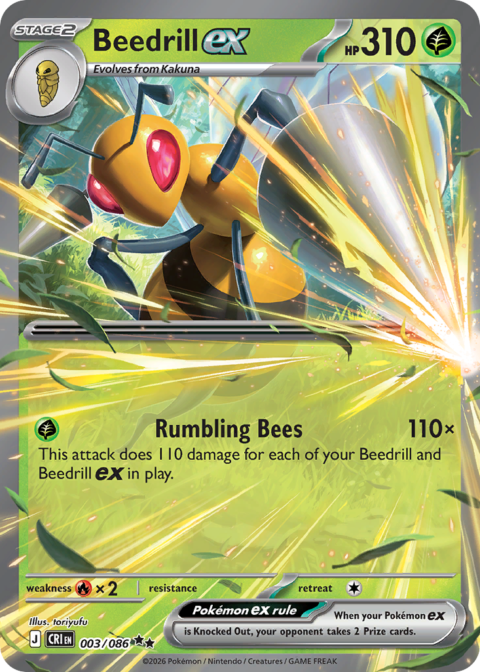 Beedrill ex - CRI #3 - Holo