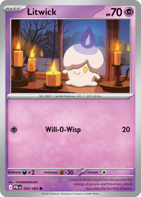 Litwick - PBL #36 - Reverse Holo