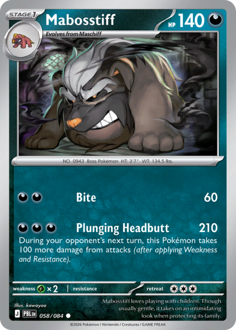 Mabosstiff - PBL #58 - Reverse Holo
