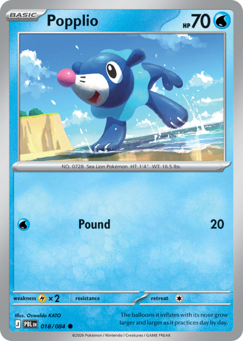 Popplio - PBL #18 - Reverse Holo