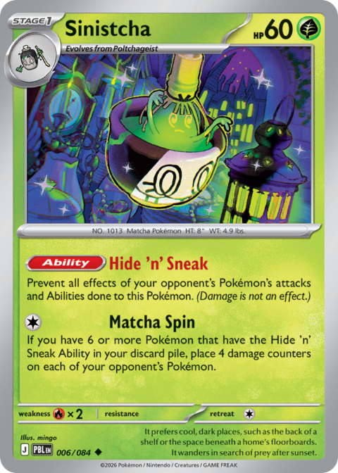 Sinistcha - PBL #6 - Reverse Holo