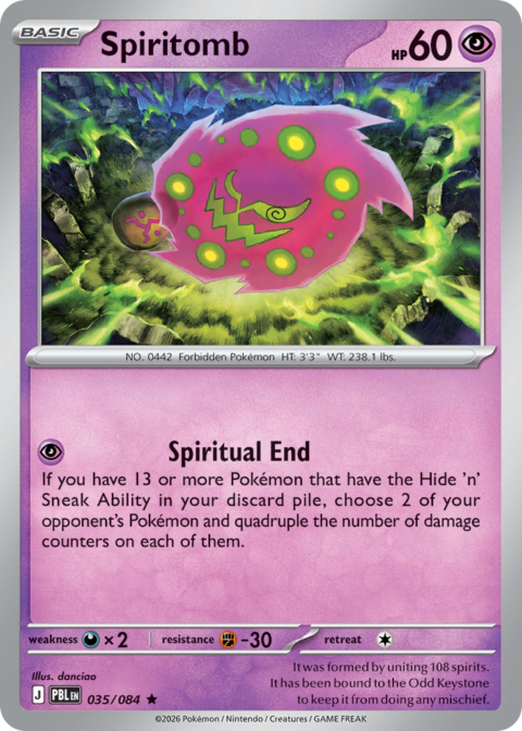 Spiritomb - PBL #35 - Reverse Holo