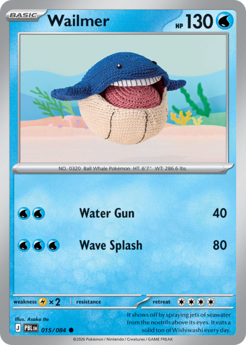 Wailmer - PBL #15 - Reverse Holo