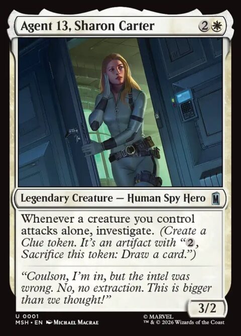Agent 13, Sharon Carter - MSH #1 - Foil