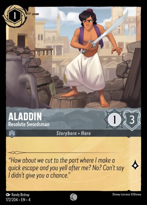 Aladdin - Resolute Swordsman - 4 #172 - Foil