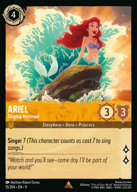 Ariel - Singing Mermaid - 9 #15 - Foil